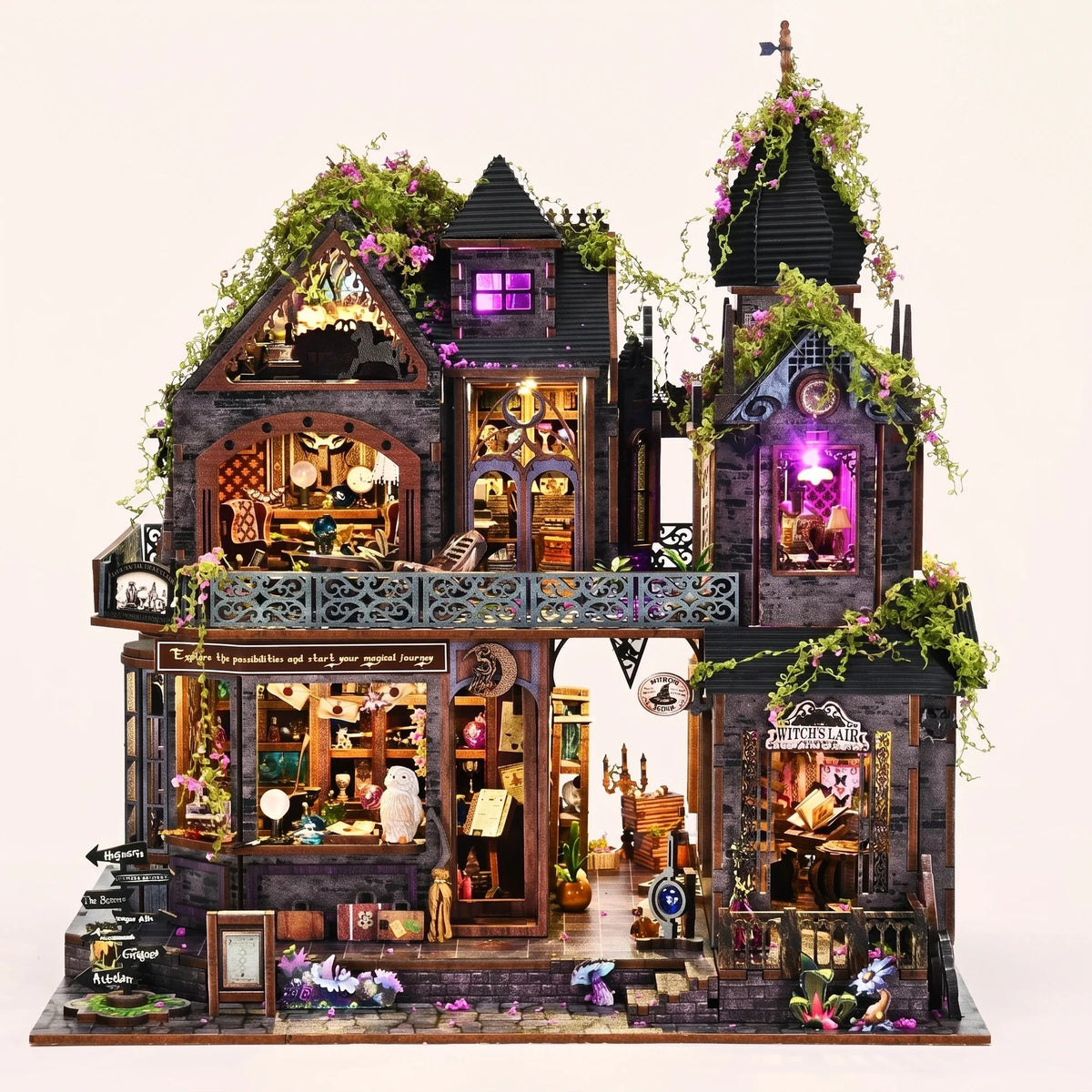 La Guarida de la Bruja - casita miniatura para armar